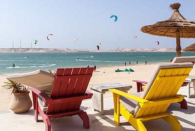 Réserver le stockage, le service et l'utilisation de la plage á Kiteboarding Club El Gouna