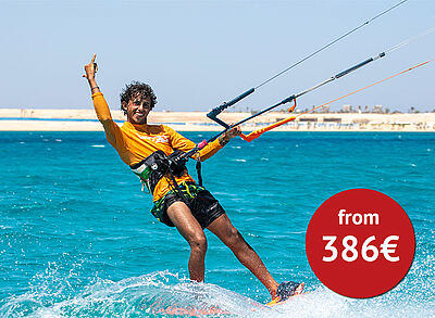 Kitesurf Course at the kiteschool KBC Ras Soma in Somabay