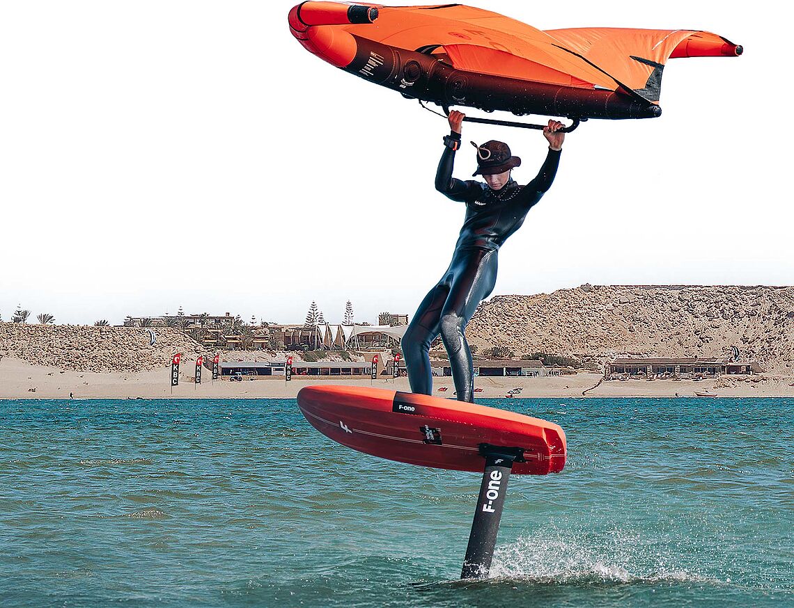 Wingfoil Schule KBC Dakhla an der Dakhla Lagune 