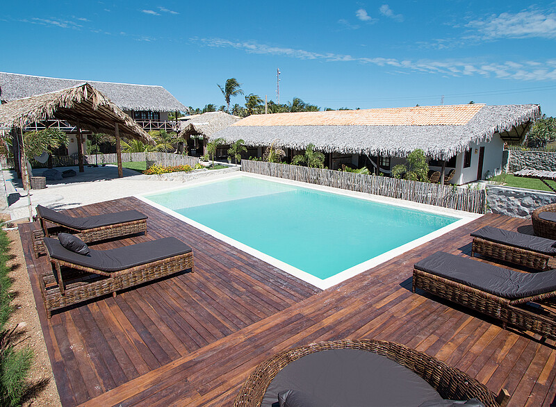 Kite school with pool in Parajuru Brazil - KBC Kitesurf Center Ceará