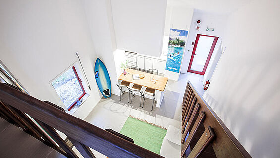 Wohnzimmer Surf Appartement in moledo in Portugal