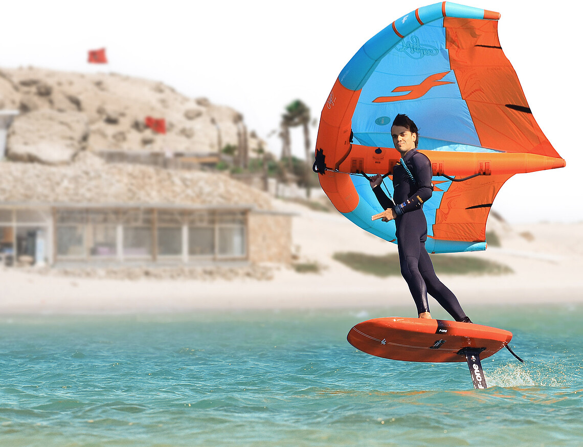 Wingfoil Schule Dakhla Kurse und Verleih F-ONE Equipment