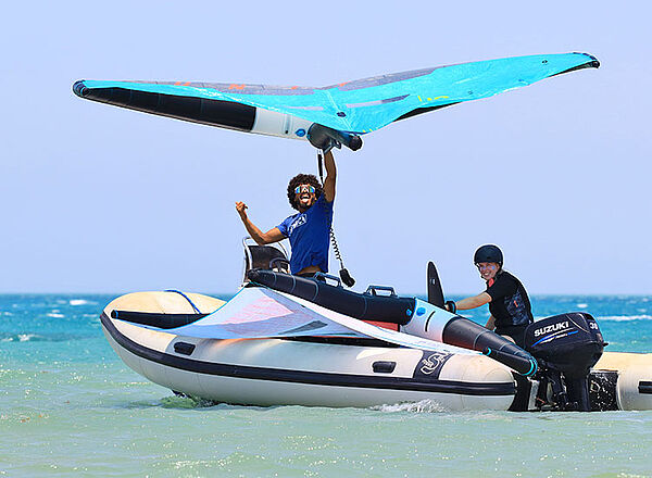 Rettungsservice Kitesurfer KBC El Gouna Ägypten Rotes Meer Sicherheit