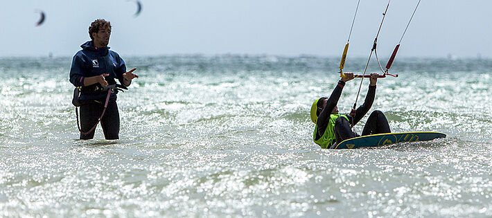 Aufsteiger Kitesurf Kurs am KCB Dakhla in Marokko