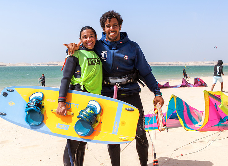 Uso spiaggia privata al KBC Dakhla - Centro kitesurfing Dakhla Marocco