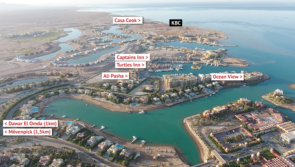Hotels El Gouna Overview Kiteboarding Club KBC Egypt Red Sea