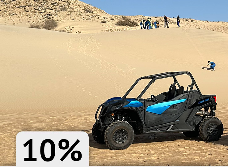 Buggy tour + sandboarding