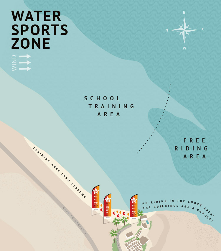 Dakhla Kitesurf Spot map Wingfoil New Spirit Dakhla morocco