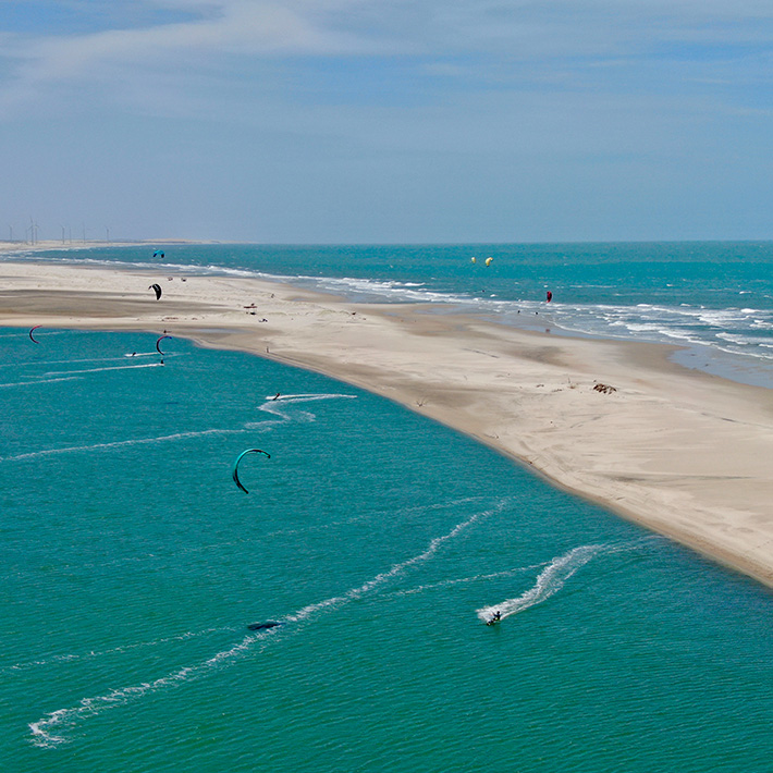 [Translate to english:] KBC Parajuru Brazil Girls Kitesurf Camp