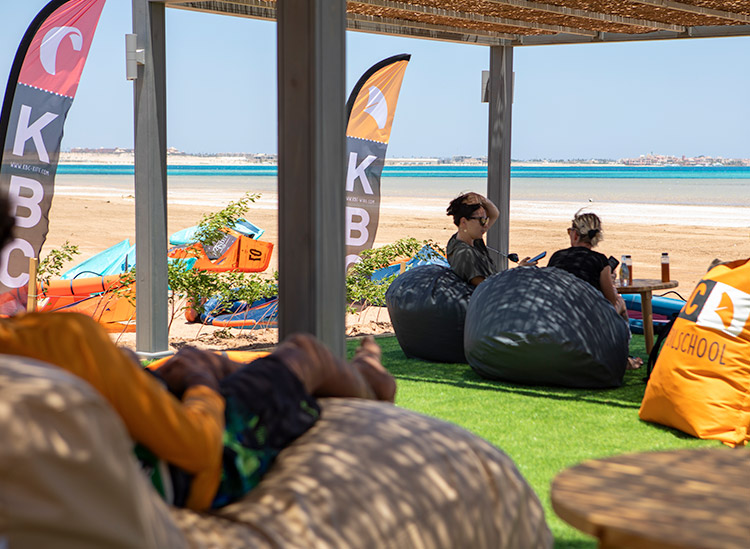 KBC Ras Soma Chill-Out Area at Red Sea - Relaxation after kitesurfing