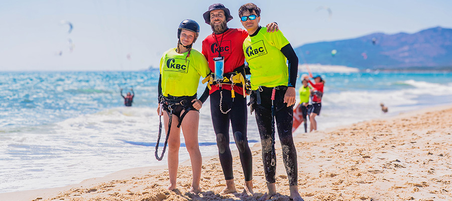Aula particular de kitesurf em Tarifa, na Praia de Los Lances