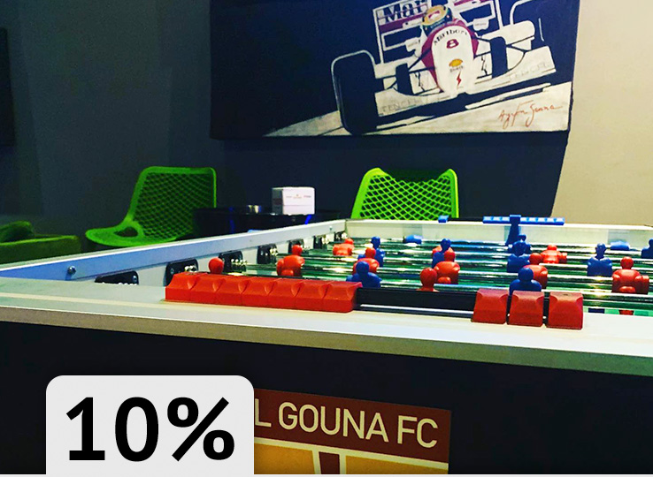 10% discount foosball table with Friends Deal Rush Discount - kiteboarding club break room water sports travel destination