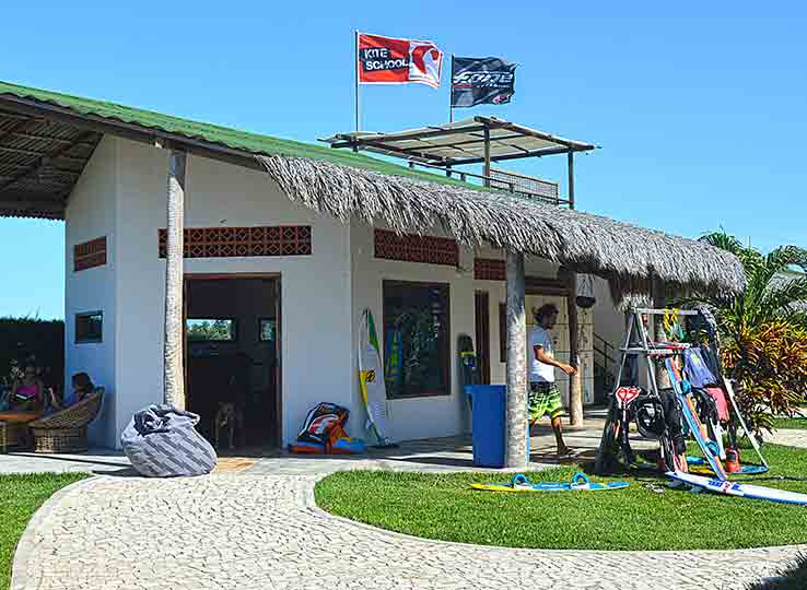 Kitecenter und Services am KBC Parajuru Brasilien