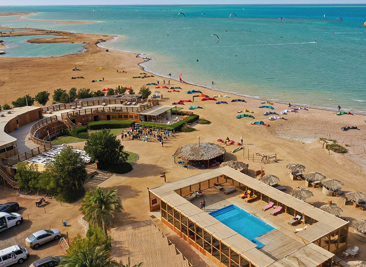 Resort kitesurf con piscina e spiaggia - Direktbuchung destinazione kiteboarding con sport acquatici