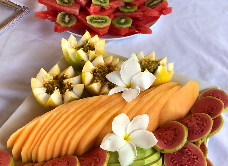 Das Frühstück an der Pousada Maré Alta Parajuru