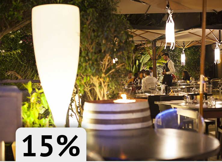 Elegant La Bottega Del Carmine restaurant terrace - perfect dining destination for kiteboarding travelers